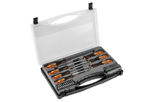 Neo csavarhúzó készlet,fali tartóval 27db-os