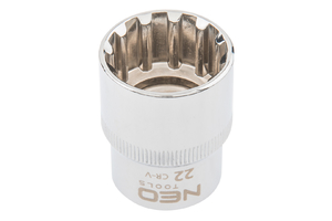 Neo 1/2" 12 szögű dugókulcs 22mm