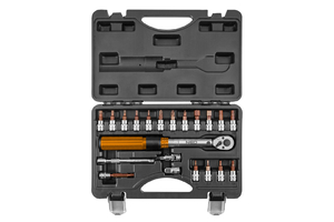 Neo nyomatékkulcs klt. 1/4" 5-25 nm 21 db
