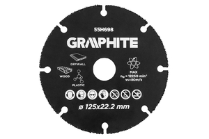 Graphite vágókorong 125x22,2 mm fa,műanyag