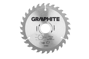 Graphite körfűrészlap feményfém fogak 165mm 30 fog