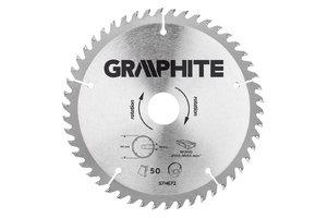 Graphite körfűrészlap keményfém fogak 190mm 50 fog