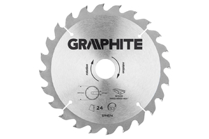 Graphite körfűrészlap keményfém fogak 20mm 24 fog