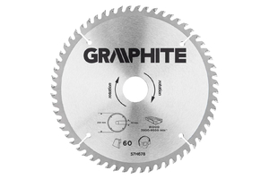 Graphite körfűrészlap keményfém fogak 200mm 60 fog