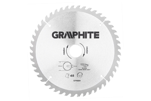 Graphite körfűrészlap keményfém fogak 216mm 48 fog