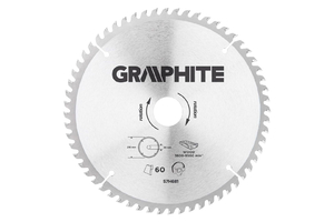 Graphite körfűrészlap keményfém fogak 216mm 60 fog