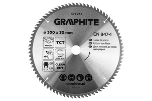 Graphite körfűrészlap keményfém fogak 300mm 80 fog