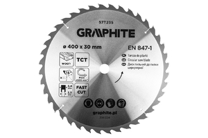Graphite körfűrészlap keményfém fogak 400mm 40 fog
