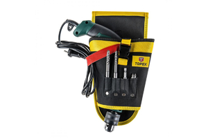 Topex szerszámtartó övtáska fúrógéphez zsebekkel