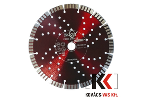Gyémánt vágókorong 230 mm piros pro