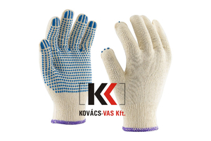 Munkavédelmi pöttyös cérnakesztyű 10