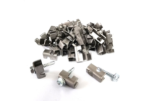 Kerítéselem rögzítő inox 20x10x9 mm